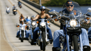 Harley Davidson riders in California